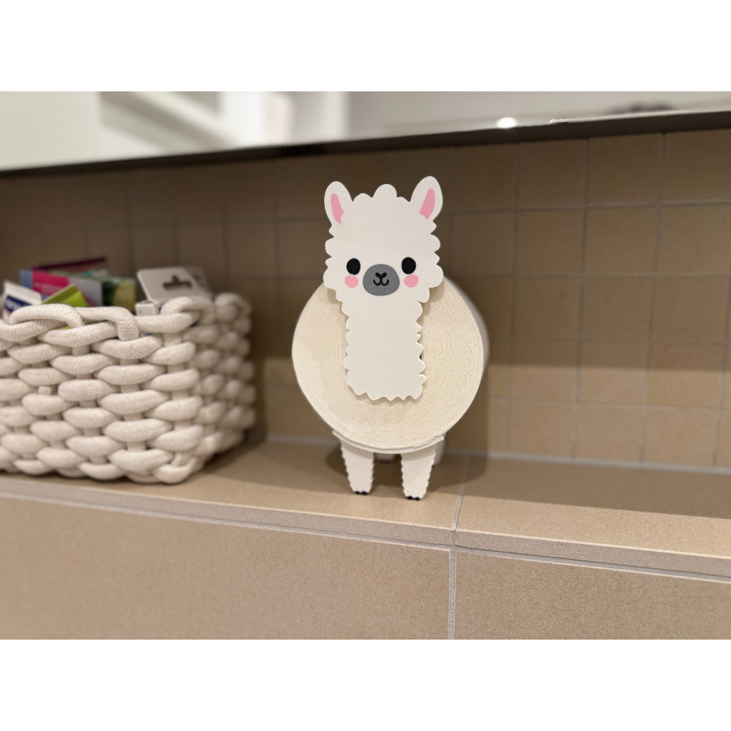 Suporte Para Papel Higiênico - Lhama Alpaca Decoração