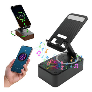 Suporte 3 em 1 com Carregador Power Bank e Caixa de Som Bluetooth para Celular e Tablet Som Surround 9D em Oferta na Shopee