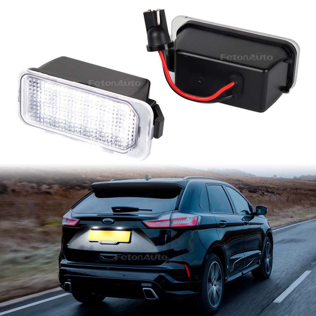 super Brilhante Peças De Automóvel Cauda LED Luzes Da Placa De Licença Para ford Ranger C-Max Borda Trânsito Jaguar Lâmp