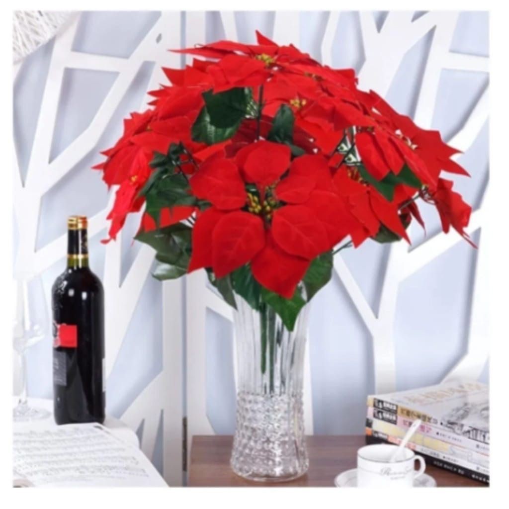 Buque Flor Bico De Papagaio Natal Natalina Enfeite Decorativas