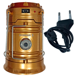 Kit Lanterna Recarregavel Led C/ Lampiao Led Solar C/ Usb 4 Un - BOMVINK