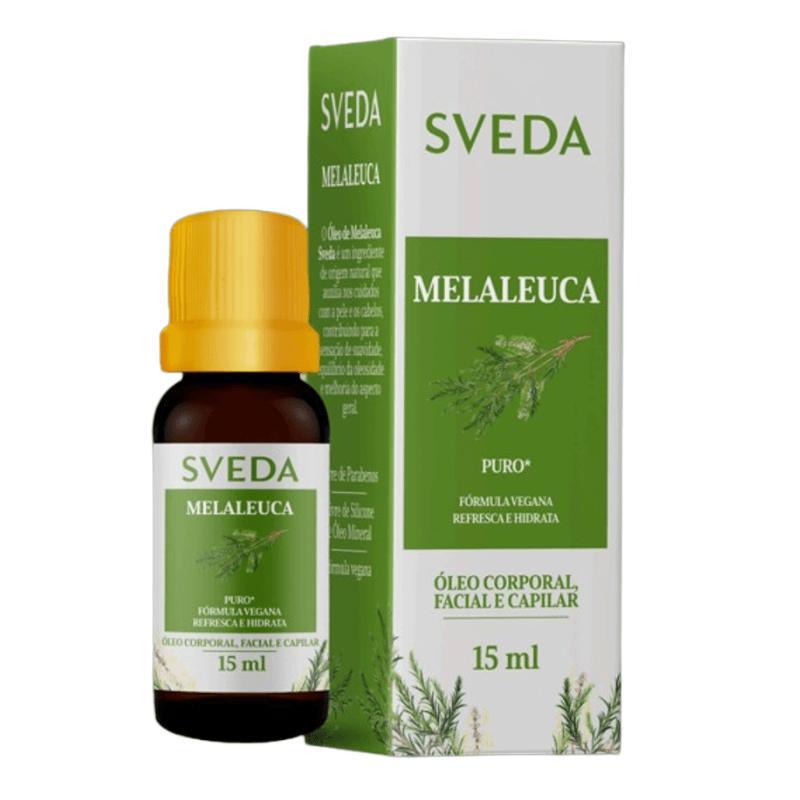 Óleo Corporal, Facial e Capilar Sveda Melaleuca Puro 15ml em Oferta na Shopee