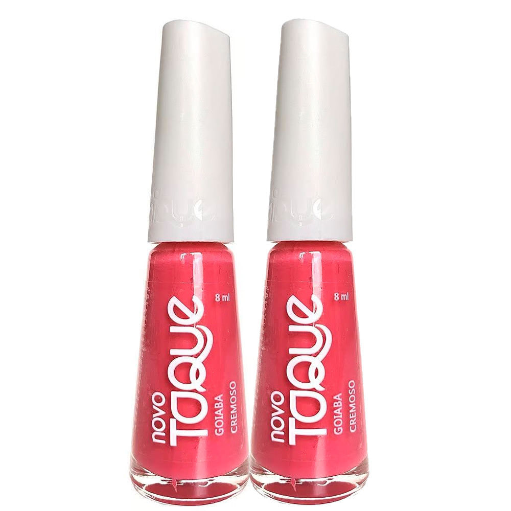 Kit 2 Esmalte Novo Toque Goiaba Cremoso 8ml em Oferta na Shopee