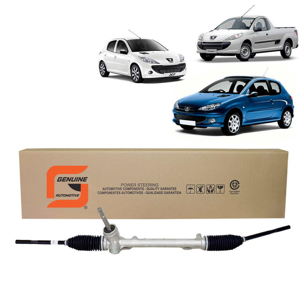 Caixa Direção Mecânica Peugeot 206 207 Hoggar 1.0 1.4 1.6 Produto Original