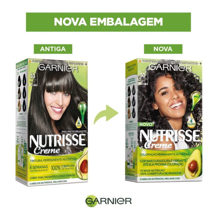 Detalhes do Tintura Nutrisse Creme Grafite Castanho Escuro 30