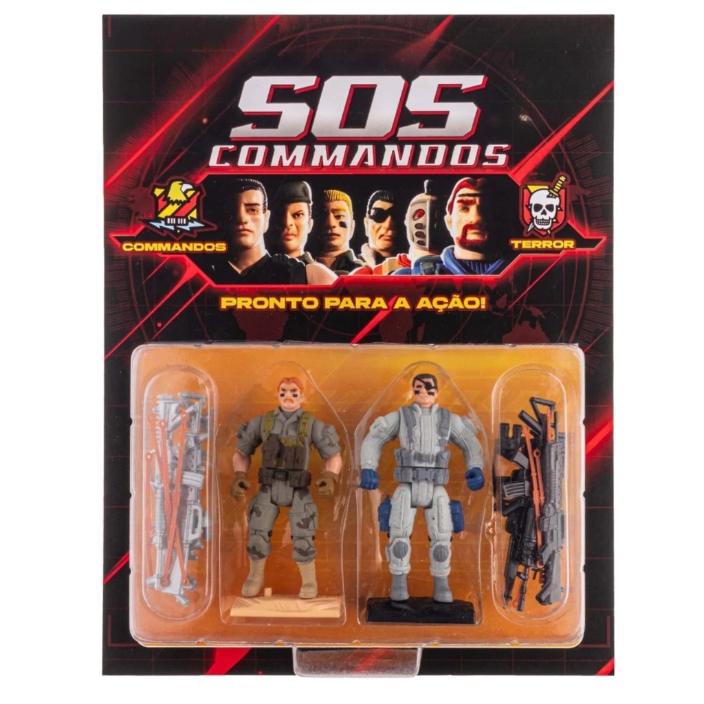 Bonecos Articulado Sos Comandos Willie Go X Mattone Gulliver