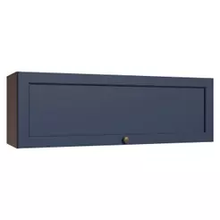Armário Aéreo 100 cm 1 Porta Basculante Rustic/Azul Vik Madesa
