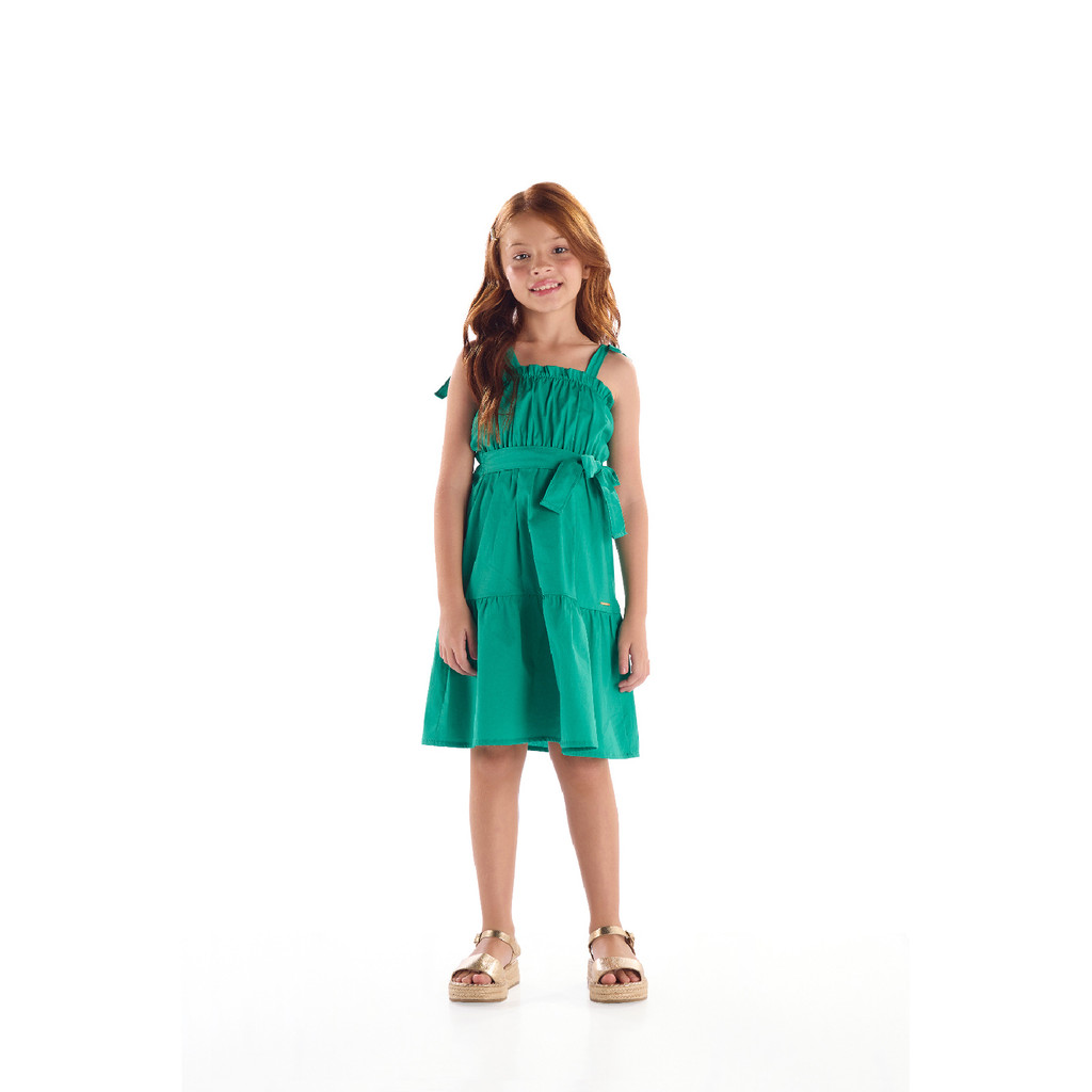 Vestido Infantil em Tricoline Quimby
