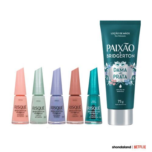 Kit Risqué + Paixão & Bridgerton Cremosos + Loção Mãos - 6 UN em Oferta na Shopee