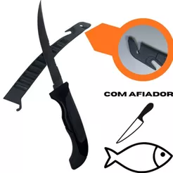 FACA FILETEIRA LUATEK 16,5CM - FRETE GRATIS