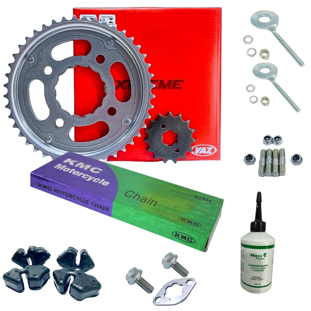 Kit Relação Titan Fan 160 Vaz + Kmc +Oleo+Pris+Coxim+Est+Tra