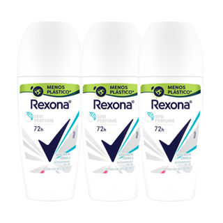Kit 3 Desodorante Rexona Sem Perfume Roll-on Antitranspirante 72h 50ml em Oferta na Shopee