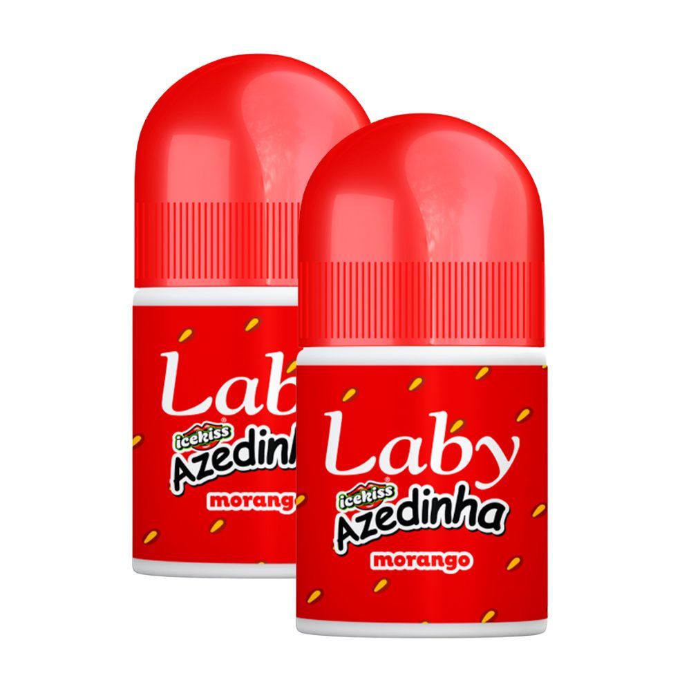 Kit 2 Protetor Labial Laby FPS 8 IceKiss Azedinha Morango 3,5g em Oferta na Shopee