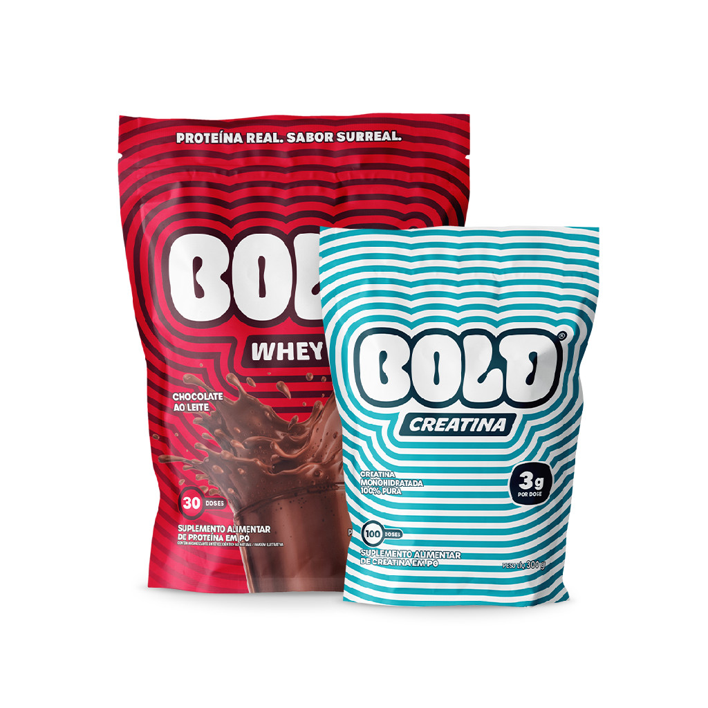 Combo Performance BOLD – Whey Chocolate ao Leite  + Creatina em Oferta na Shopee