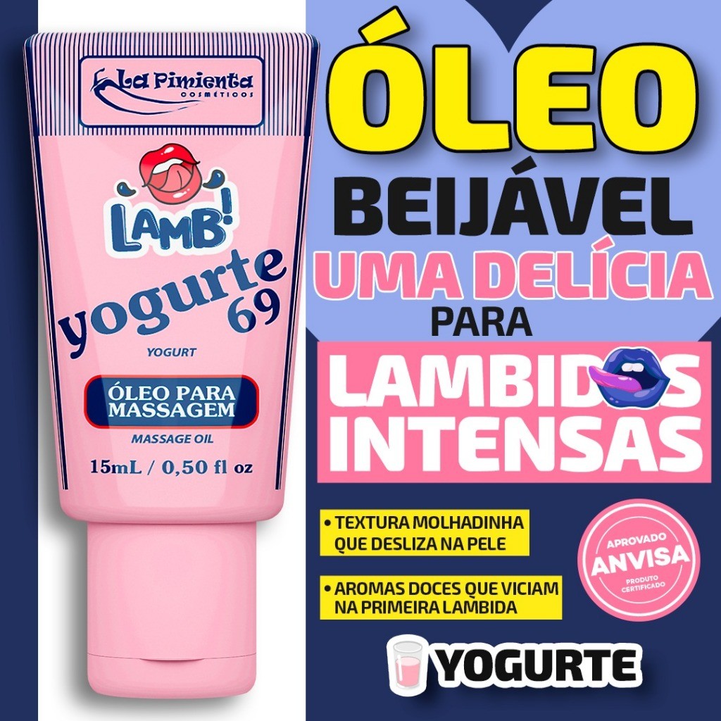 GEL BEIJÁVEL LAMB PERFEITO PARA PRÁTICA DO SEXO ORAL COM GOSTINHO DE BALINHA em Oferta na Shopee
