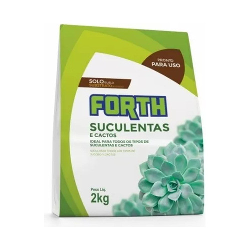 SUBSTRATOS SUCULENTAS E CACTOS 2KG FORTH JARDIM
