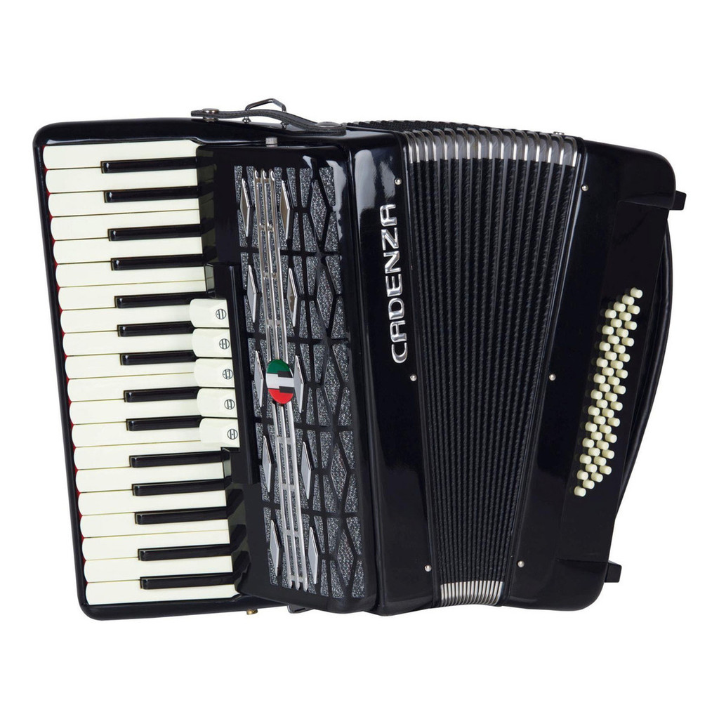 Acordeon Cadenza Cd48/34 48 Baixos 34 Teclas Preto