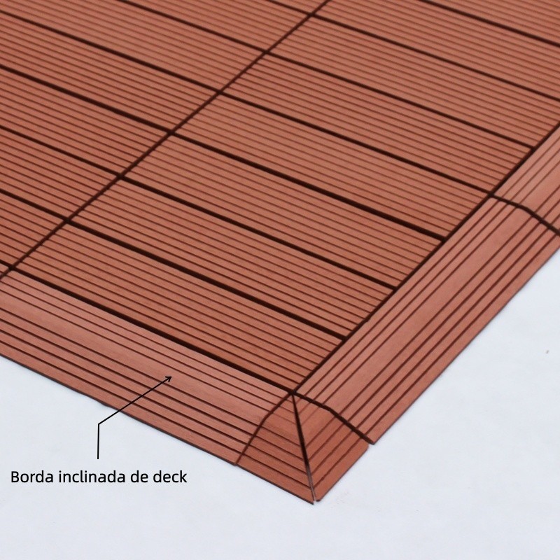 Borda Acabamento Deck Modular Itaúba 7.5x30cm Direito/ Esquerdo