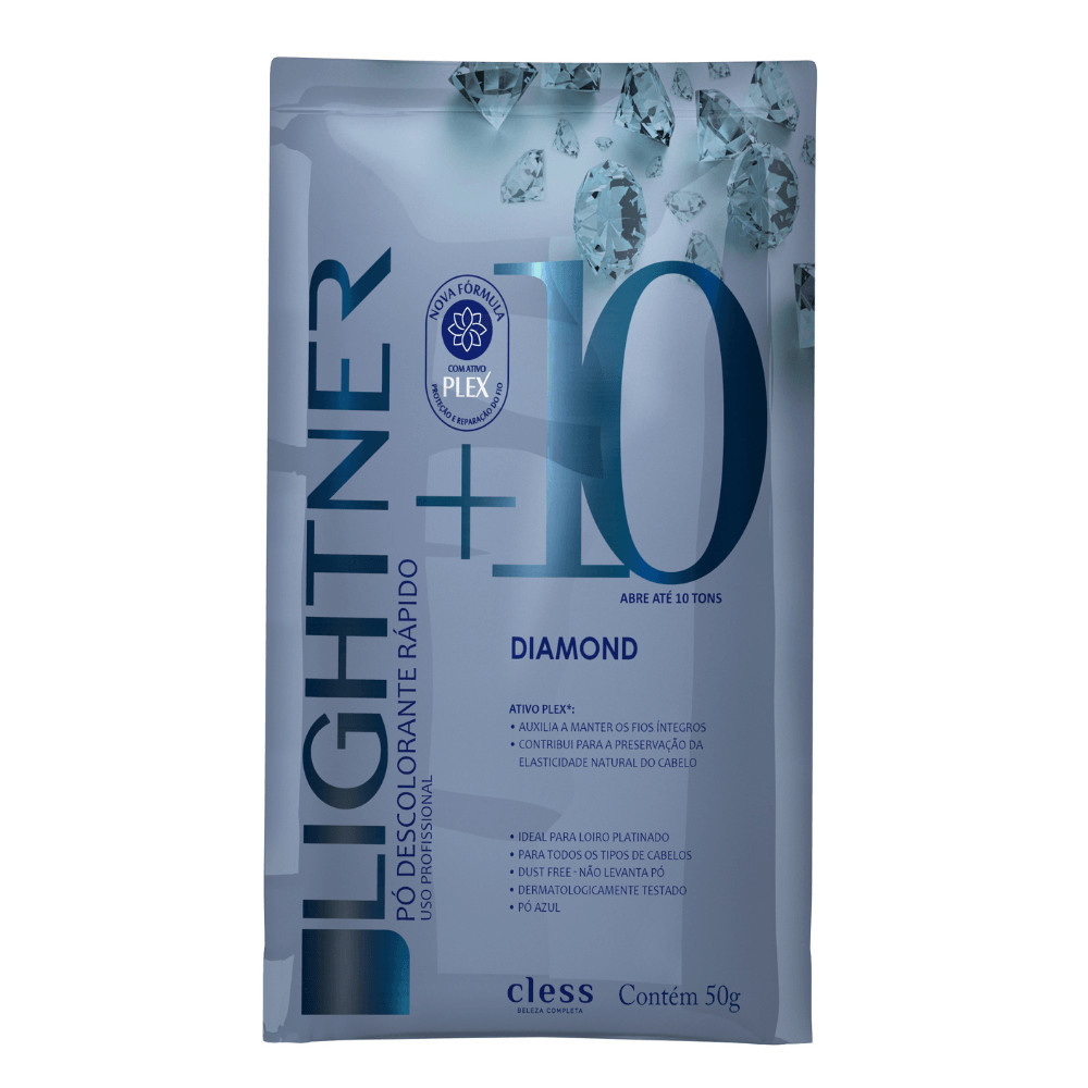 Po Descolorante Capilar Diamond 10 Tons Lightner 50g