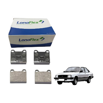 PASTILHA DE FREIO LONAFLEX P6 (GM CHEVETTE 73/93) (PD6/NKF1020P)