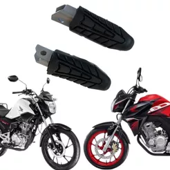 PEDALEIRA APOIO DE PE CB 250F TWISTER TITAN FAN 160 TRASEIRA 4 PEDALEIRAS