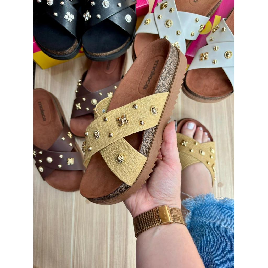 Chinelo Papete Moleca Feminina Flatform Original 5500.112i