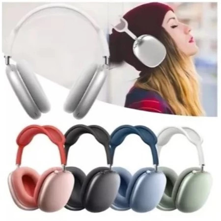 Fone de Ouvido Bluetooth P9 Headset 8h de Música Microfone Embutido Conexão Estável 10m Design Leve Preto Prata em Oferta na Shopee