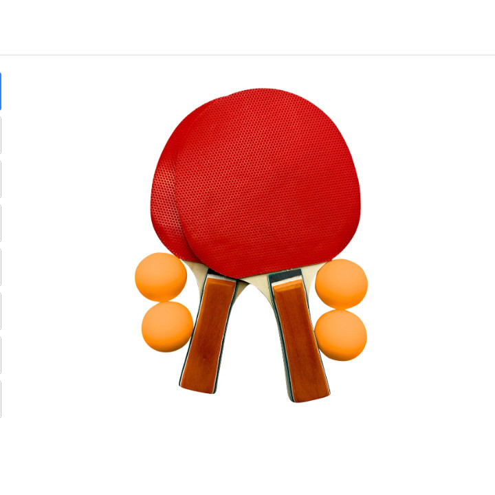 Kit Ping Pong 2 Raquetes E 4 Bolinhas Sports Pingpong DmToys