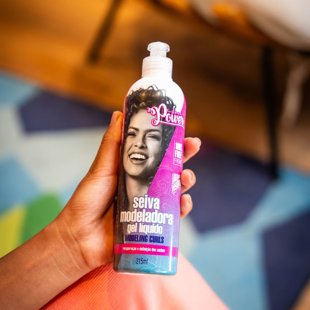 Seiva Modeladora Soul Power - Gel Líquido, Recupera e Define os Cachos - 315ml · foto 2