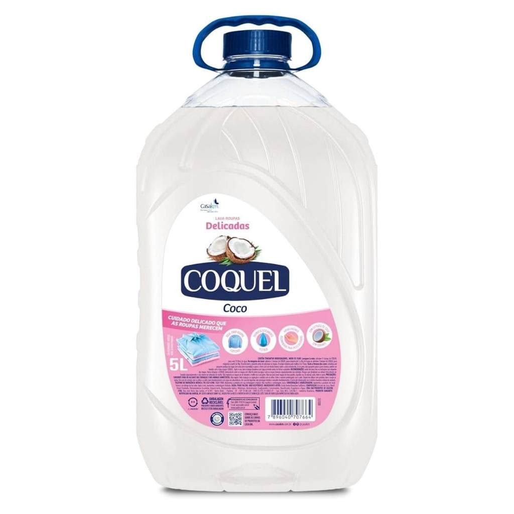 LAVA ROUPAS LÍQUIDO COCO 5L COQUEL em Oferta na Shopee