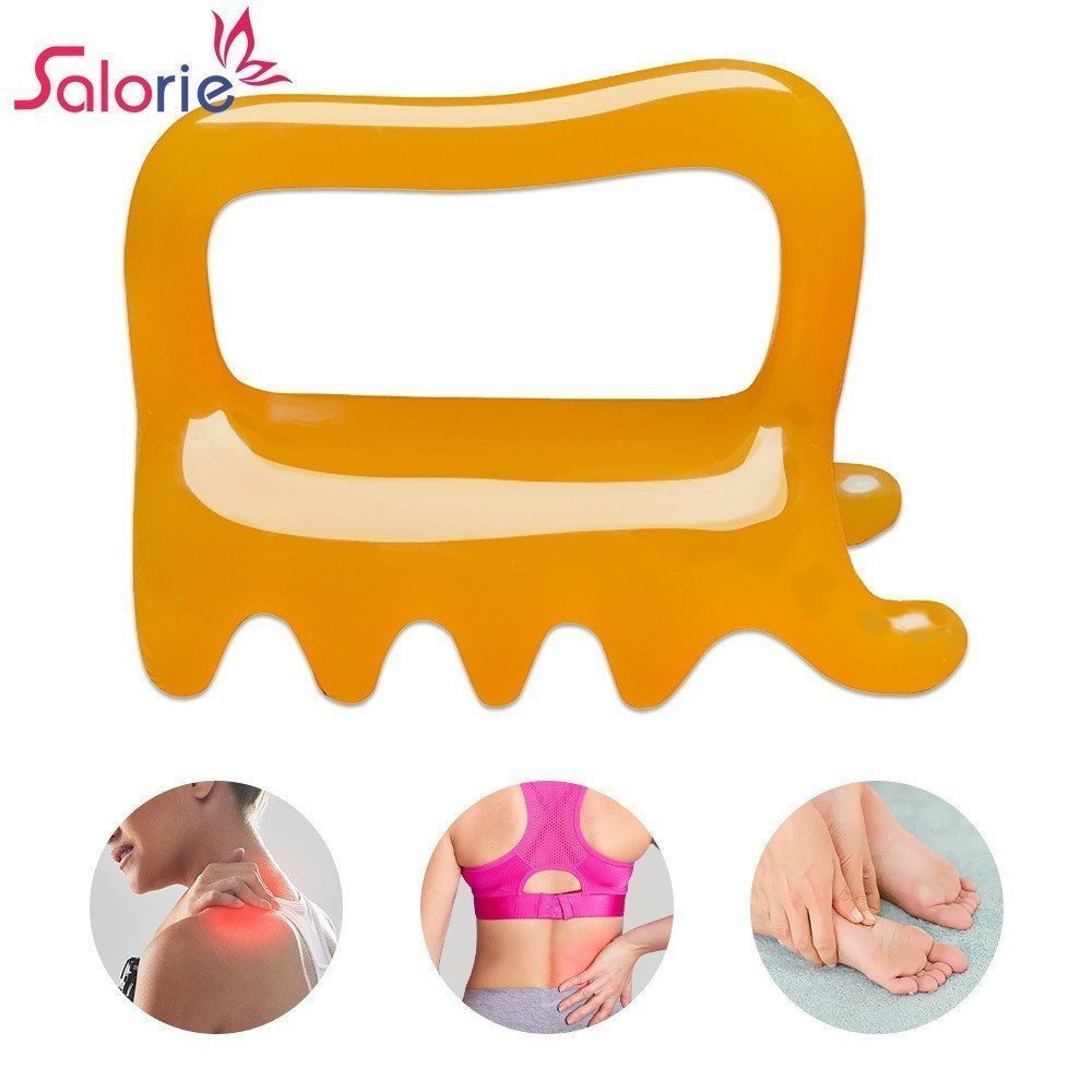 Salorie Guasha Massageador Corporal Raspador Gua Sha Placa Fáscia Ferramenta De Massagem Muscular Para Pescoço Costas Om