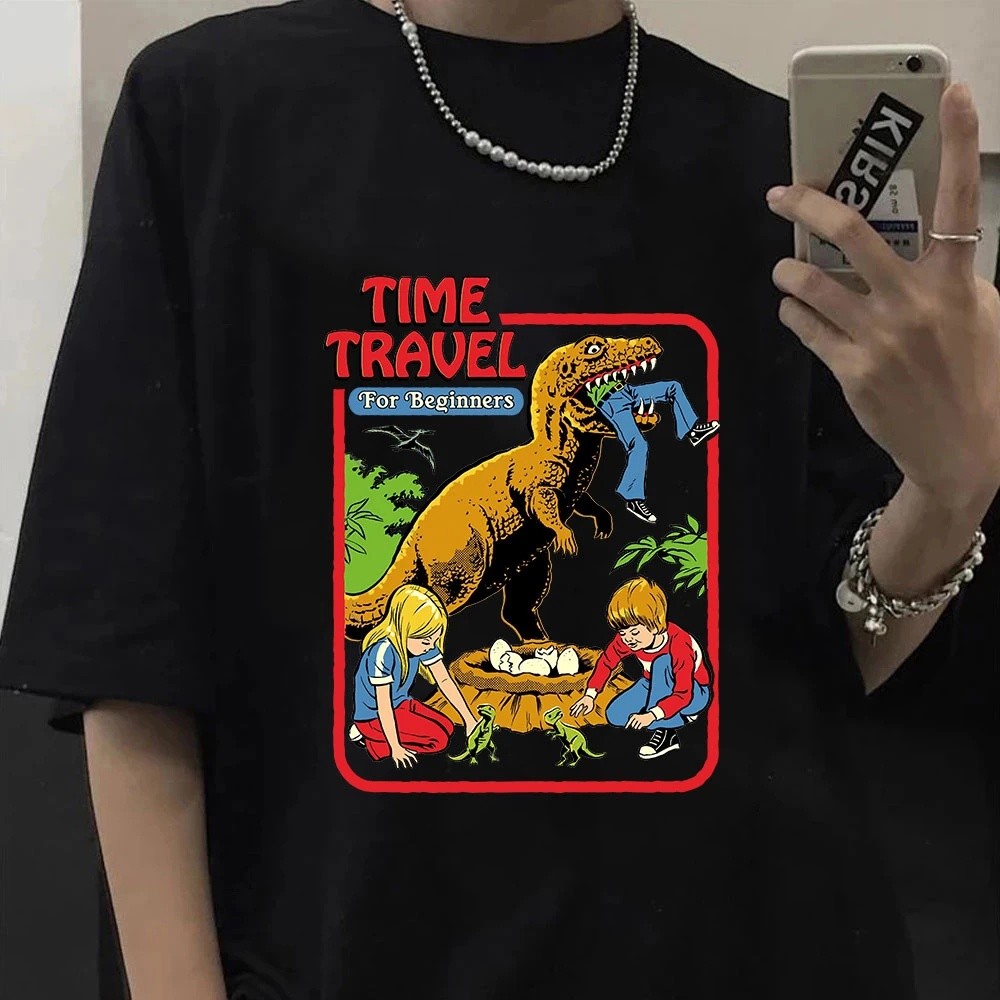 Camiseta Time Travel For Beginners Streetwear Arte Vintage