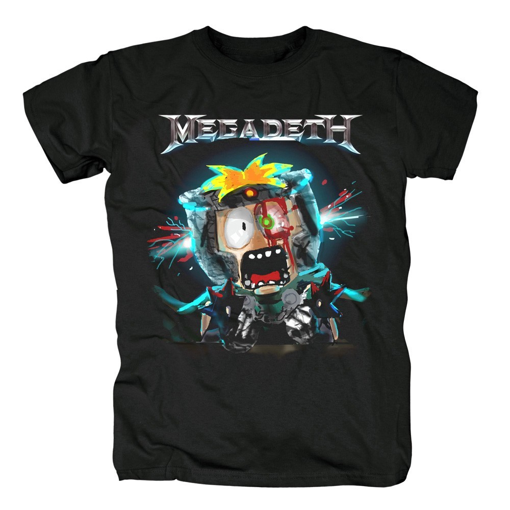 Music Soul Camiseta Unissex Megadeth Metal Thrash Estampada Algodão Confortável Estilosa Divertida Concertos