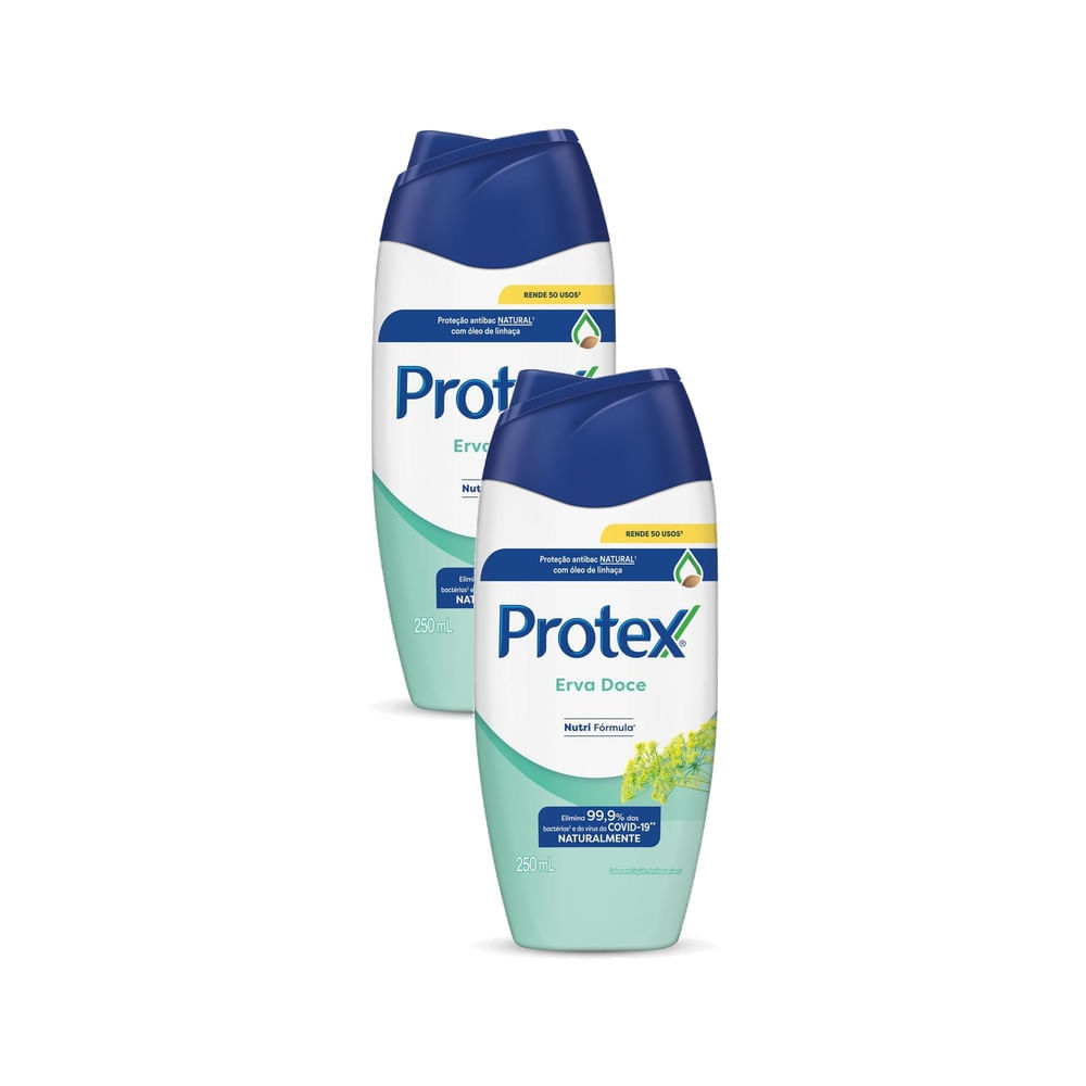 Kit 2 Sabonete Líquido Protex Erva-Doce com 250ml em Oferta na Shopee