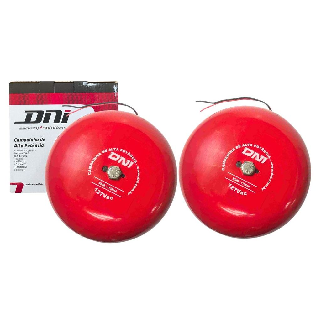 Par Campainha Sirene Gongo Escola Hospital Empresa Potencia 110V Sirene Alta Potência DNI6349