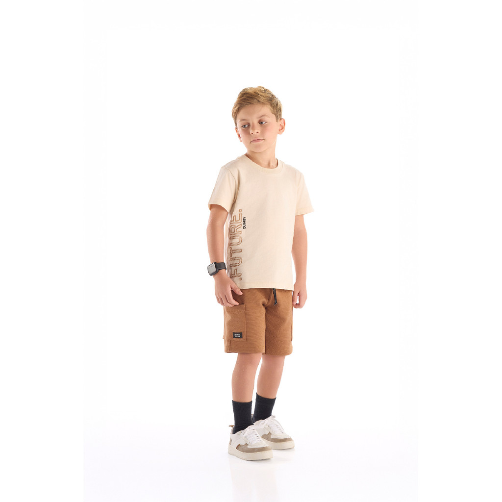 Conjunto Menino Camiseta e Bermuda Quimby