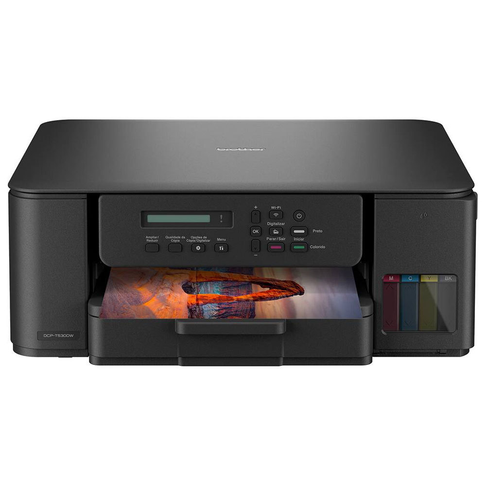 Impressora multifuncional tanque de tinta DCPT530DW Brother em Oferta na Shopee