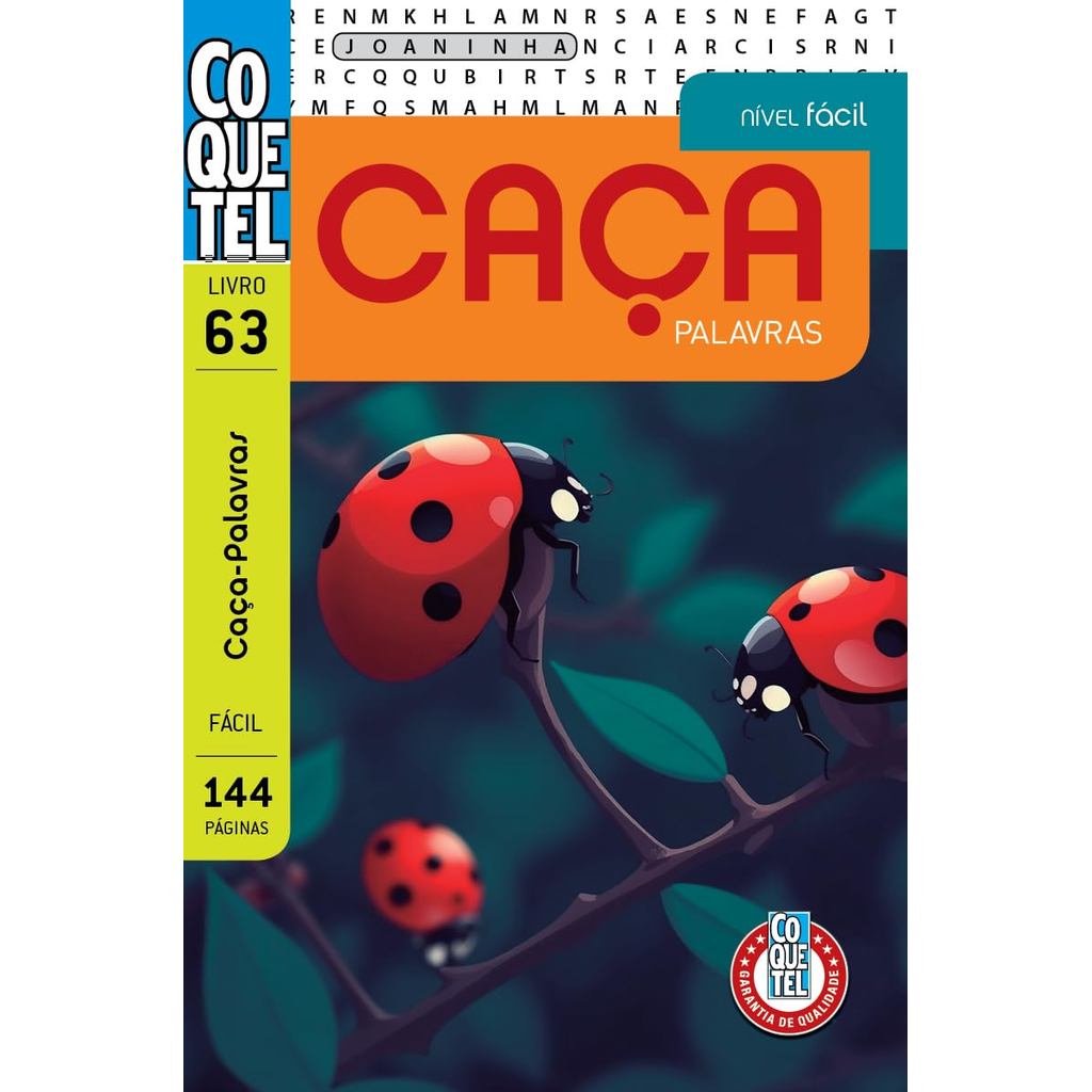 Livro Coquetel Caça-Palavras 63 | Nível Fácil