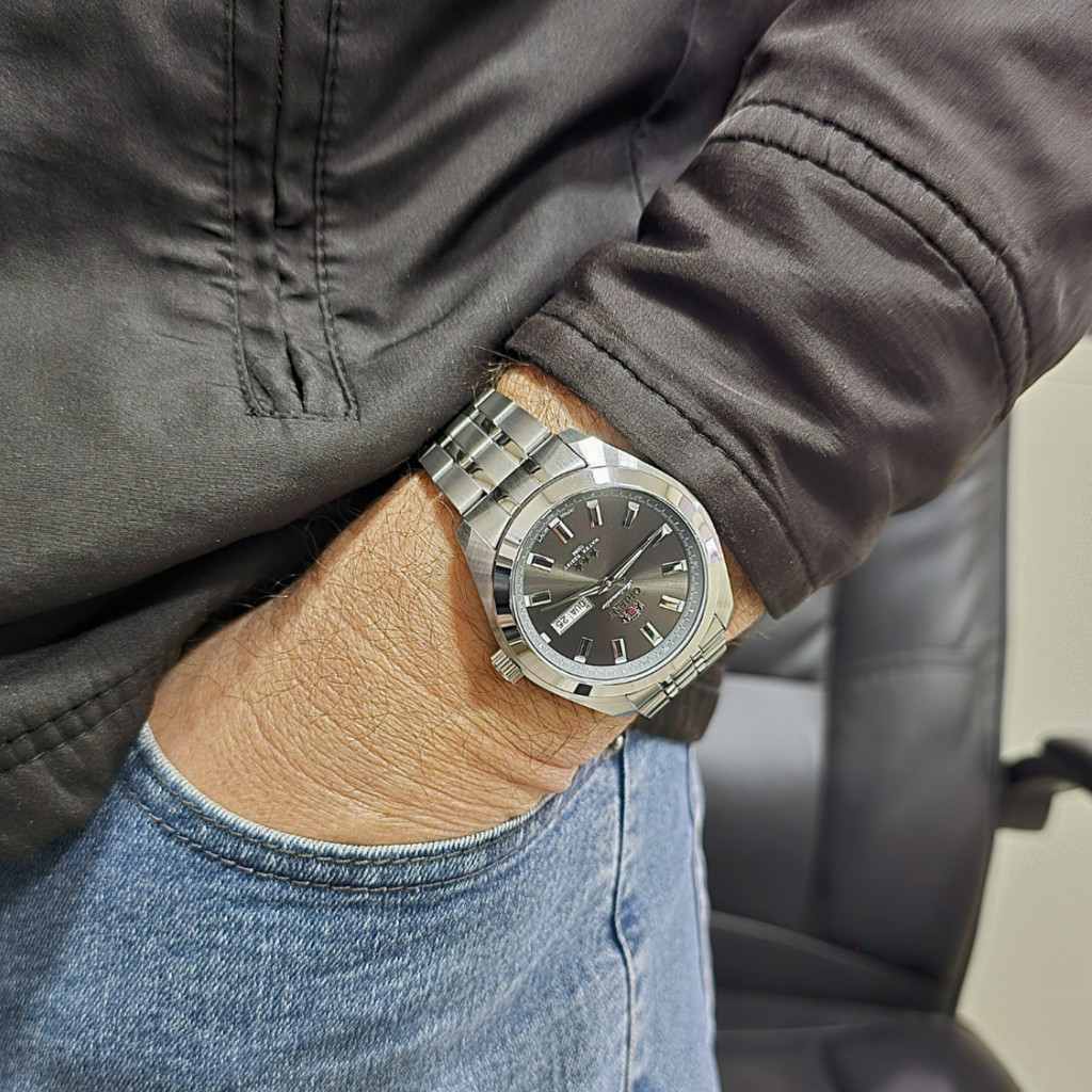 Detalhes do Relógio Orient Automático Masculino 469SS075NH G1SX