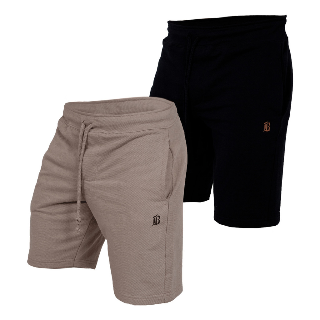 Conjunto 2 Bermudas: Preta E Caqui, Estilo E Conforto