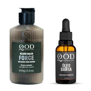 Kit para Barba - Balm Fortalecedor + Óleo QOD Barber Shop em Oferta na Shopee