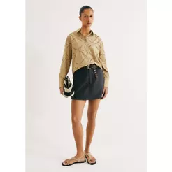 Shorts Saia Reto Cintura Alta