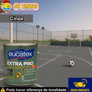 Tinta para Piso e Muro Cinza Eucatex Lavável Extra Piso 3,6L Ideal para Piso Externo e Muros em Oferta na Shopee