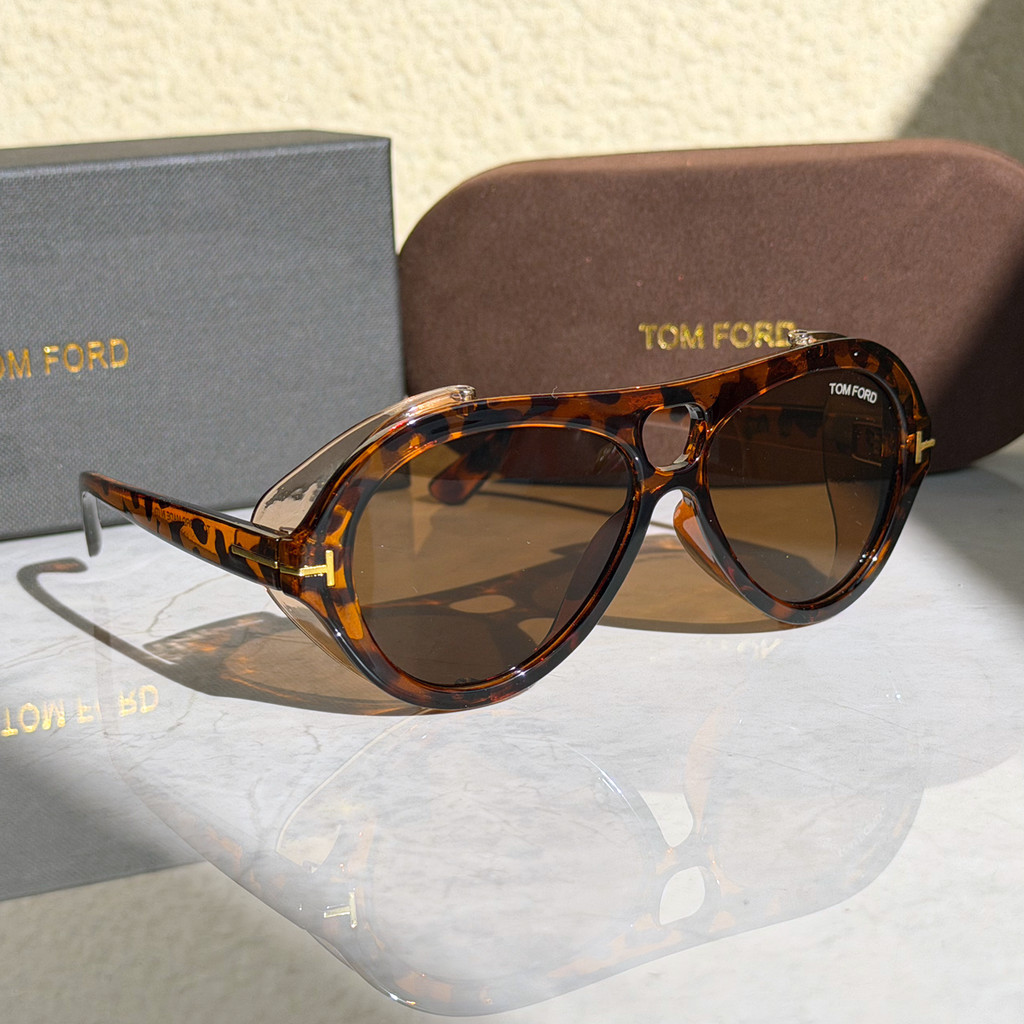 2026 Novos Óculos de Sol Punk Redondos com Dupla Ponte Letra T Personalidade Moderna para Homens e Mulheres UV400