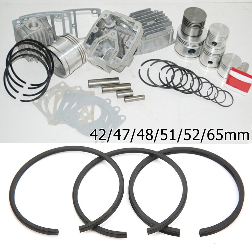[LMC] 3pcs Pistão De Compressor De Ar Para Peças Pneumáticas De Anel Cilindro De 42/47/48/51/52/65mm