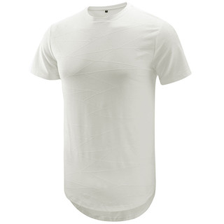 Camiseta Masculina Padrão Geométrico Estilo Oversize | Novo Top De Cor Sólida Com Gola Redonda Para O Verão Casual Diári