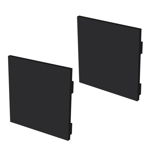 Kit Acessórios Taschibra Para Perfil Sobrepor 5X5cm Zenith 50 Preto