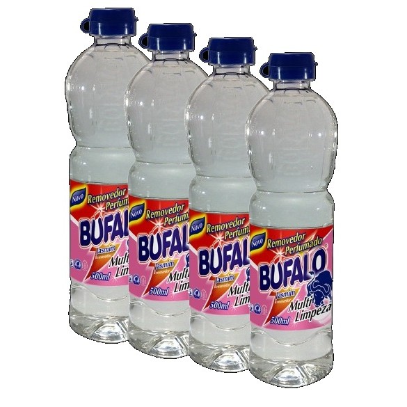 kit 4 REMOVEDOR BUFALO PERFUMADO JASMIM  Limpeza 500ML