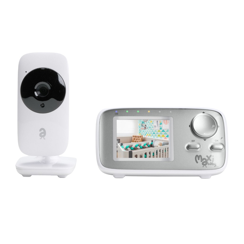 Baba Eletronica Camera Bebe Sem Fio Visao Noturna LCD 24 Monitor Temperatura Zoom Maxi Baby em Oferta na Shopee