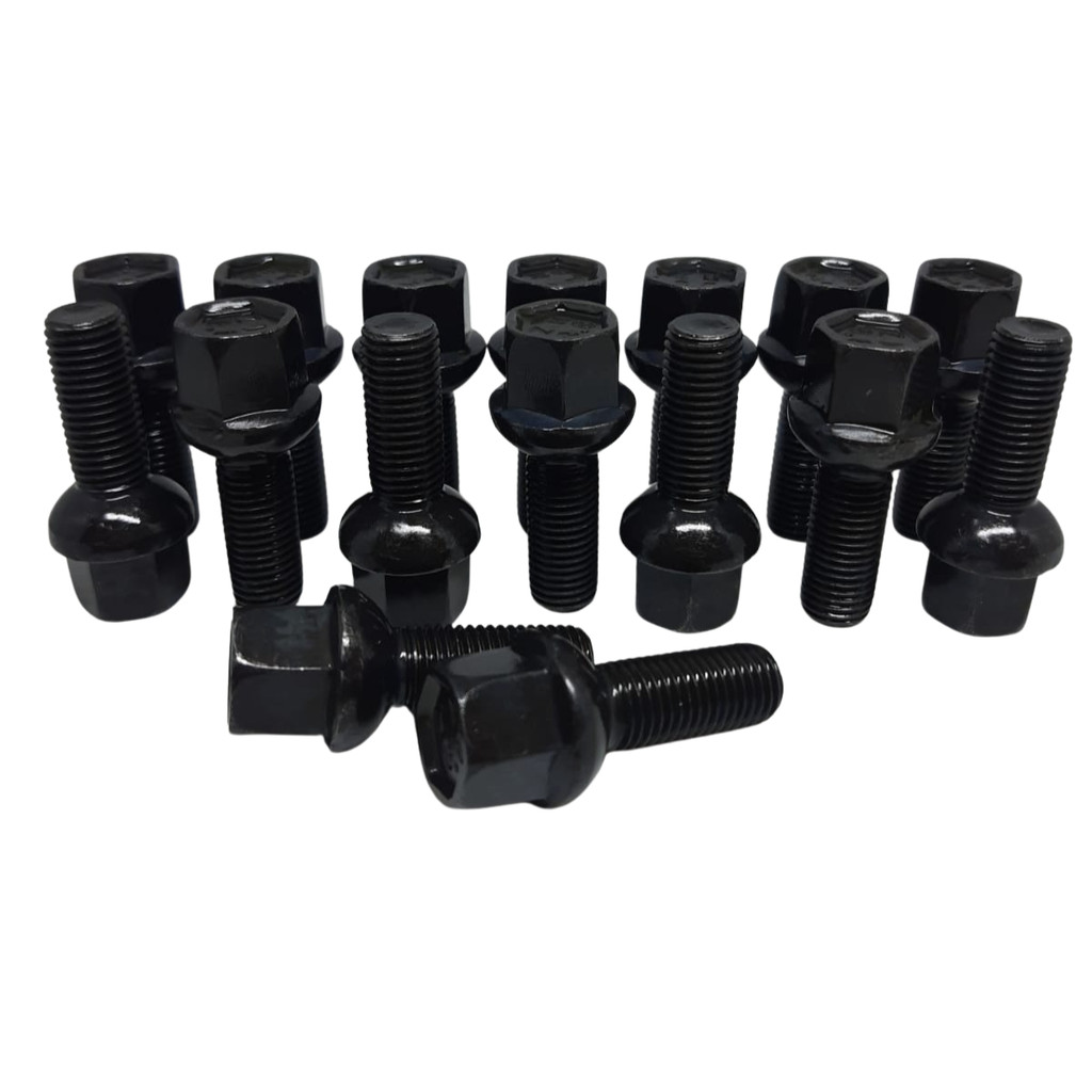 Jogo 16 Parafuso Roda Gol Voyage Parati Saveiro Passat Santana 24mm Preto Blackened em Oferta na Shopee